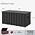 PURPLE LEAF 10' X 14' Hardtop Gazebo with Storage Box Outdoor Wood Grain Aluminum Frame Galvanized Steel Double Roof Gazebos with Netting and Curtains for Patio Deck Backyard Garden