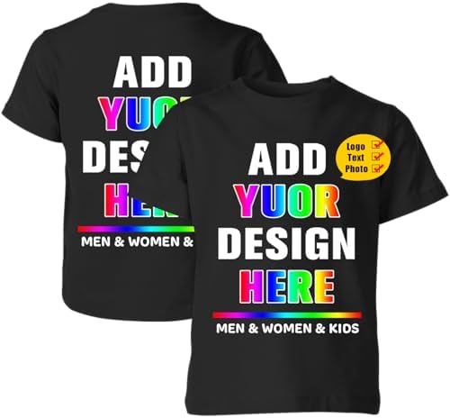 Custom T Shirt Design Your Own Shirts Personalized Photo Text Nam...