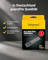 Intenso 1TB M.2 SSD PCIe Premium, bis zu 2100 MB/s, (PCI Express Gen.3x4 NVMe 1.3, Solid State Drive) – Ansicht 8
