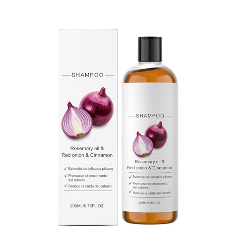 Onion Shampoo,Volumizing Shampoo with Rosemary Oil & Red Onion & Cinnamon Extract, Smooths Scalp, For Promotes Stronger, Thicker