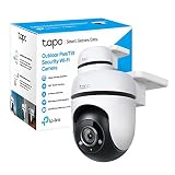 Tapo Caméra Surveillance WiFi extérieur PTZ 1080P C500, Détection de Personne et Suivi de Mouvement, Vision Nocturne, Étanche IP65, Alarme sonore Personnalisable, Stockage Local Jusqu'au 512Go