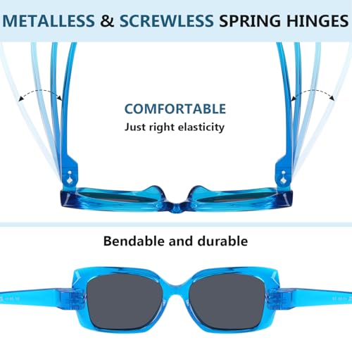 Eyekepper Women Metalless Screwless Spring Hinges Sunglasses Ladies Thick Frame Sunshine Glasses4