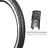 Balinge 2 Pack 26" x 2.125" Folding Replacement Bike Tires for Beach Cruiser Bike，Bicycle Tires for Commuter Bikes，White Wall，Non-Slip，2 Tires & 2 Tubes & 2 Levers #1