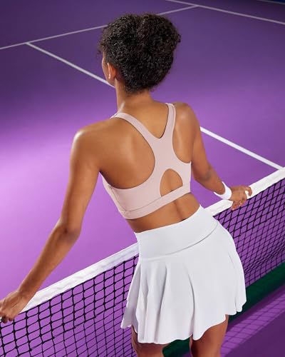Image of RUNNING GIRL Sports Bras for Women High Support,Racerback Supportive Molded Cup Sports Bra with Sewn in Pads