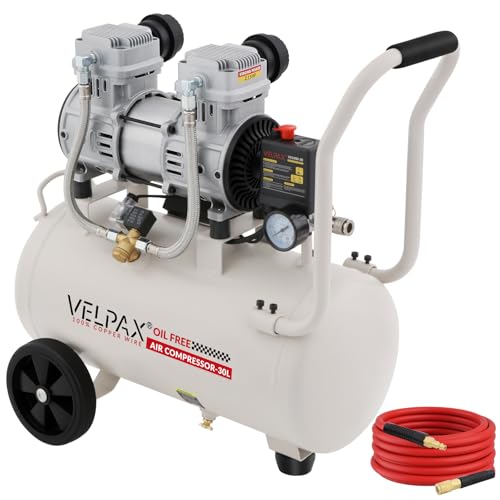 Ultra Quiet 8-Gallon Oil-Free Air Compressor 68dB 2.15HP