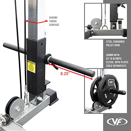 Valor Fitness Bd-7 Power Rack With Lat Pull Attachment & Pull Up Station #TOP7