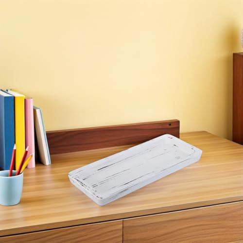 Bandeja decorativa de madera clara rectangular iplusmile para comedor 7