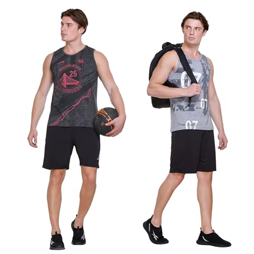 Image of TOLLFREE Men's Shorts | Shorts for Men's | Men's Cotton Shorts | Dual Pocket Sleep Shorts - Regular Shorts - Workout, Gym, Running, Sports and Yoga Shorts - Pack of 2
