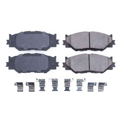 Image of PowerStop Front Brake Pads for Lexus IS250 2006-15 - Z17 Ceramic Brake Pads with Installation Hardware, 17-1178