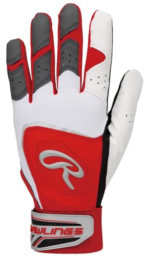 ���[�����O�X(Rawlings) �싅�p �n�C�p�[�O���b�v �o�b�e�B���O�O���[�u EBG26S01 �z���C�g/���b�h M (�E�H�b�V���u��)