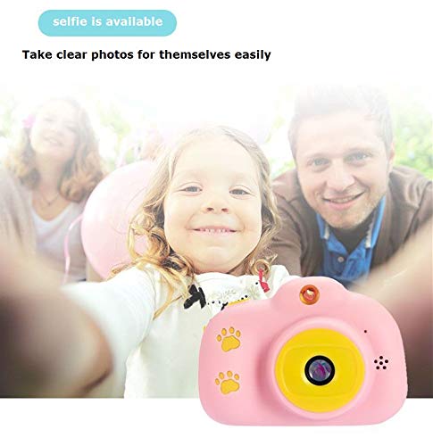 DoDoMagxanadu Kids Digital Video Camera Rechargeable Children's Cameras for Little Boys and Girls Mini Toy Gift Camera Digital Camcorders 16 GB TF Memory Card Included (Pink)