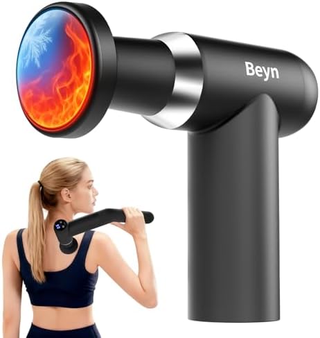 Beyn Hot and Cold Fascia Gun - Detachable Extended Handle Massage...