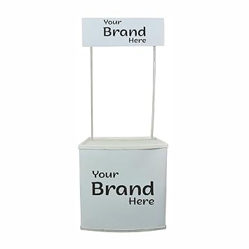 Ab Sab Custom Your Text Promotional Exhibition Events Promotable Display Demo Stand White