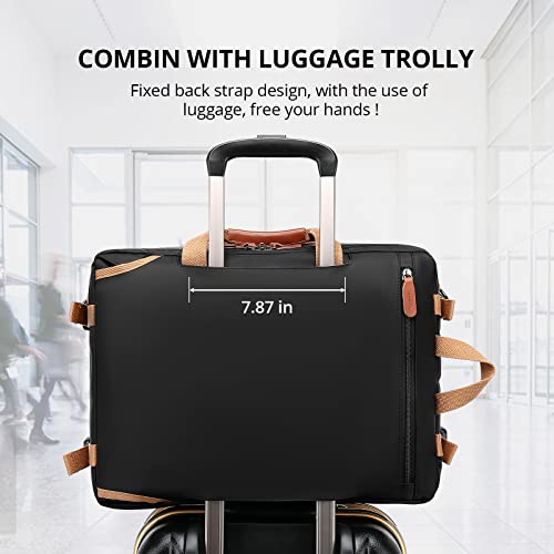 Image of Molnia 3 in 1 Laptop Backpack,17.3 inch Computer Bags for Men, Briefcases For Men, For Travel Bussiness School Men Women