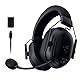 Razer BlackShark V2 HyperSpeed für PC - Kabelloses ultra leichtes E-Sport Gaming-Headset (280g, HyperClear Super-Breitband-Mik, TriForce Titanium 50-mm-Treiber, Bluetooth) Schwarz