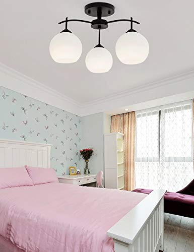 Plafón de techo moderno para iluminar y decorar dormitorios oscuros 3