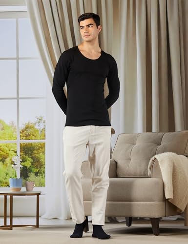 Image of Jockey 2401 Men's Super Combed Cotton Rich Full Sleeve Thermal Undershirt with Stay Warm Technology