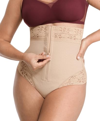Image of SHAPELLX Tummy Control Shapewear for Women High Waisted Shaping Thong Faja