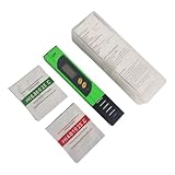 LIXSAZSE Medidor de PH LCD para piscina, agua, acuario, función de retención para valores medidos, acuario, piscina, ABS, LCD, precisión Digital