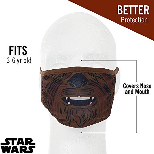 Concept One SWBC0017AZ6-200-PPK Star Wars Chewbacca Kids Face Mask thumb #2