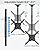 MOUNTUP Ceiling TV Mount for Most 24''- 65'' TVs, Hanging TV Ceiling Mount for 32 43 50 55 60 65 inch Screen, Full Motion Height Adjustable Bracket, Holds up to 99lbs, Max VESA 400x400mm, MU0039
