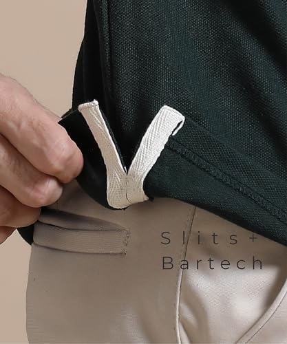 Image of Hogs Sustainable Cotton Polo Shirts for Men, Forest Green