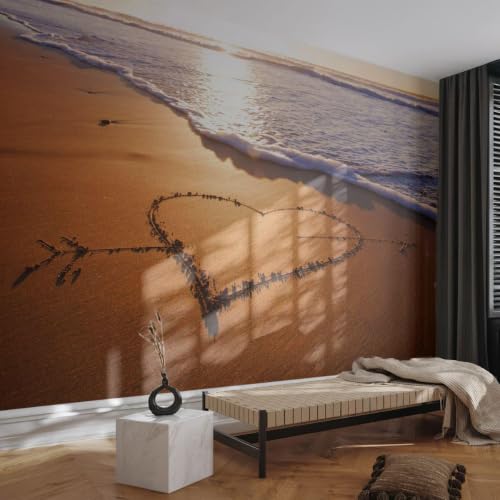 Papier Peint Panoramique Plage 400x280 : Agrandissez un Petit Salon avec l'Intissé 3D