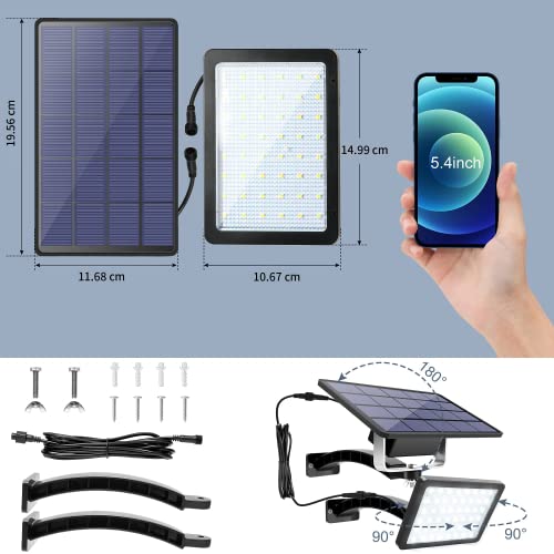 JACKYLED Luce Solare Led Esterno, 1000 Lumen