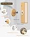 DetarZinLED Wall Lights Battery Operated Wooden,Magnetic Wall Sconces Rechargeable,Adhesive Wall Lights for Bedroom,Dimmable Wall Mounted Bedside Lamp,Cordless Battery Wall Sconce for Bedroom Reading