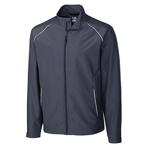 Cutter & Buck Big and Tall CB WeatherTec Beacon Full-Zip Jacket (5XL, Dark Grey)