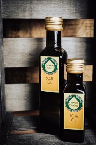 Odenwälder Premium Sojaöl – 100% reines Sojabohnenöl aus Deutschland, Ideal zum Anbraten, für Dressings & vegane Gerichte – Höchste Qualität – 250ml