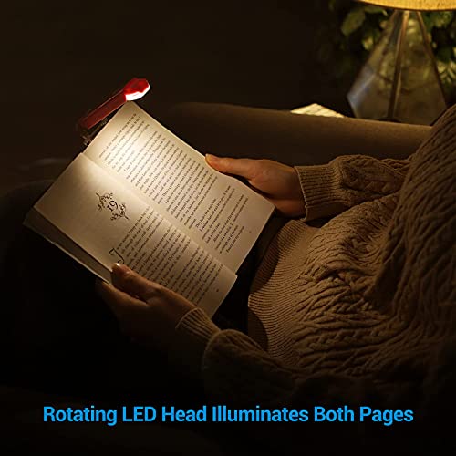 image for DEWENWILS USB Rechargeable Book Reading Light, Warm White, Brightness 
