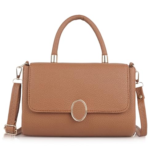 Image of Synthetic Leather Casual Classy Top Handle Handheld Crossbody Travel Side Sling Bag For Women