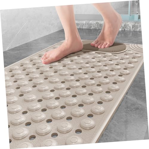 Alfombrilla antideslizante para ducha Mipcase de PVC con ventosas y drenaje 3