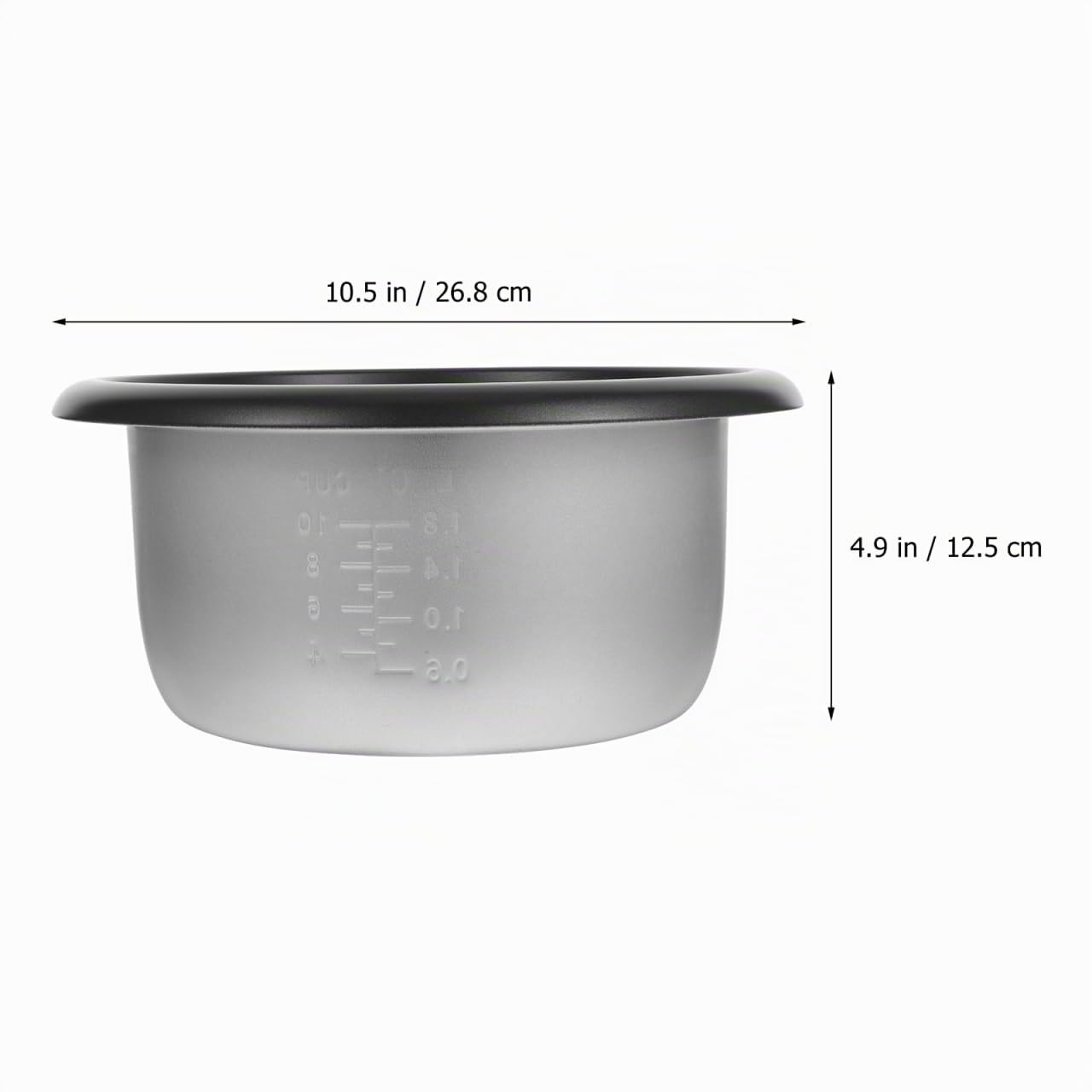 Alipis Olla Interior Para Olla Arrocera Antiadherente Repuesto De Cocina EléCtrica 10.55X10.55X4.92In Accesorio VersáTil Para Casa Hotel Dormitorio