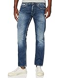 Replay Herren Grover Straight Jeans, Blau (Dark Blue 7), 34W / 30L