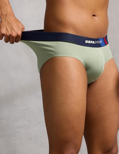 Image of U.S. Polo ASSN. Men's Nylon Micro Fibre Sports High Stretch Underwear Briefs