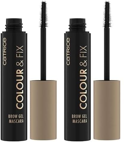 Catrice Cosmetics Colour e Fix Gel Mascara Sopracciglia, Lunga Durata, Definizione, Correttore, Naturale, 5 ml (Confezione da 2)
