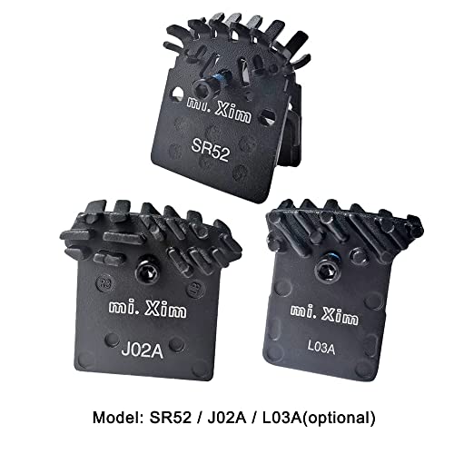 Domary Pastilhas de freio, 2 peças pastilhas de freio a disco para bicicleta com dissipação de calor