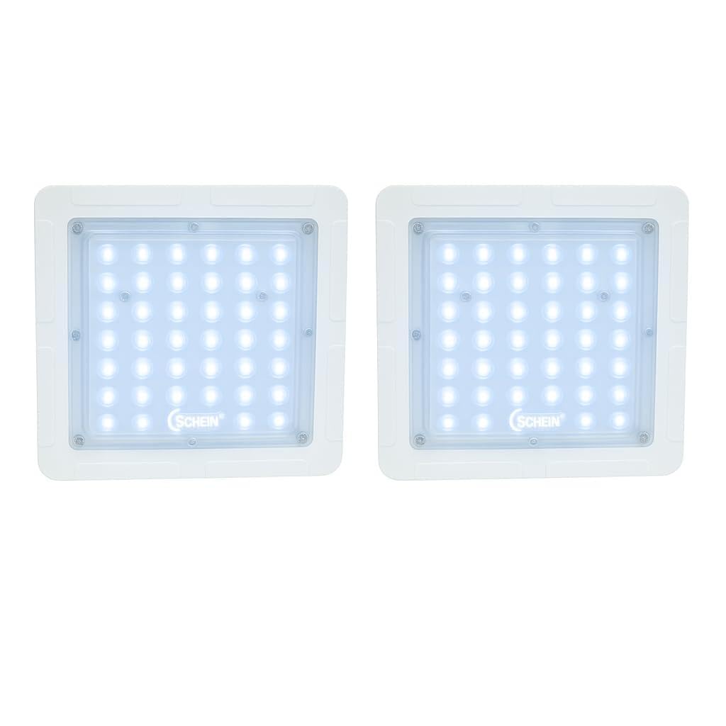 SCHEIN SHFL-30W White LED Flood Light | Polycarbonate Housing | BIS & ISO Approved | Waterproof & Dustproof Outdoor Lighting | Energy Efficient High Brightness Lamp | Pack of 2-image-15