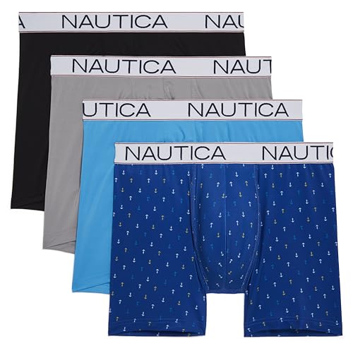 Nautica Men's 4 Pack Micro Boxer Briefs