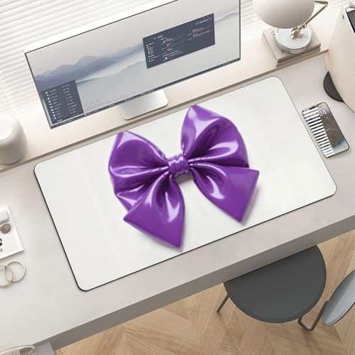 Purple Bow desk pad protector grande resistente al agua miniatura 6
