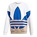 Produktbild adidas Unisex-Kind Big TRF Crew Sweatshirt, Blanco/Khaki Trace/Royal Blue, 140