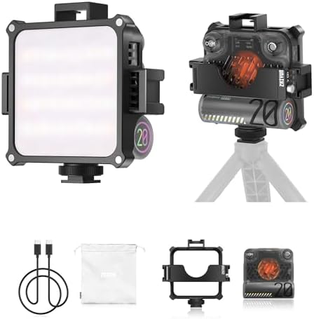 Amazon.com : Zhiyun FIVERAY M20 On-Camera Video Lights, Bi-Color 