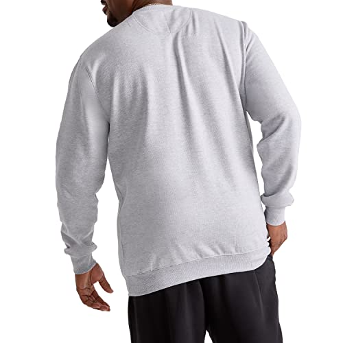 Champion Crewneck, Midweight Crew Men, Comfortable Sweatshirts, Oxford Gray C Logo, Medium #TOP4
