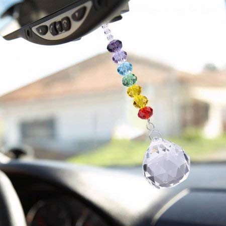 Image of GA Super Sparkling K9 Crystal A9 Glass Car Hanging Suncatcher
