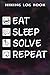 Hiking Log Book Eat Sleep Solve Repeat Rubik Funny: Solve Gifts for Her:Hiking Journal With Prompts To Write In, Trail Log Book, Hiker's Journal, ... Size (Hiking Logbooks & Journals),A Blank