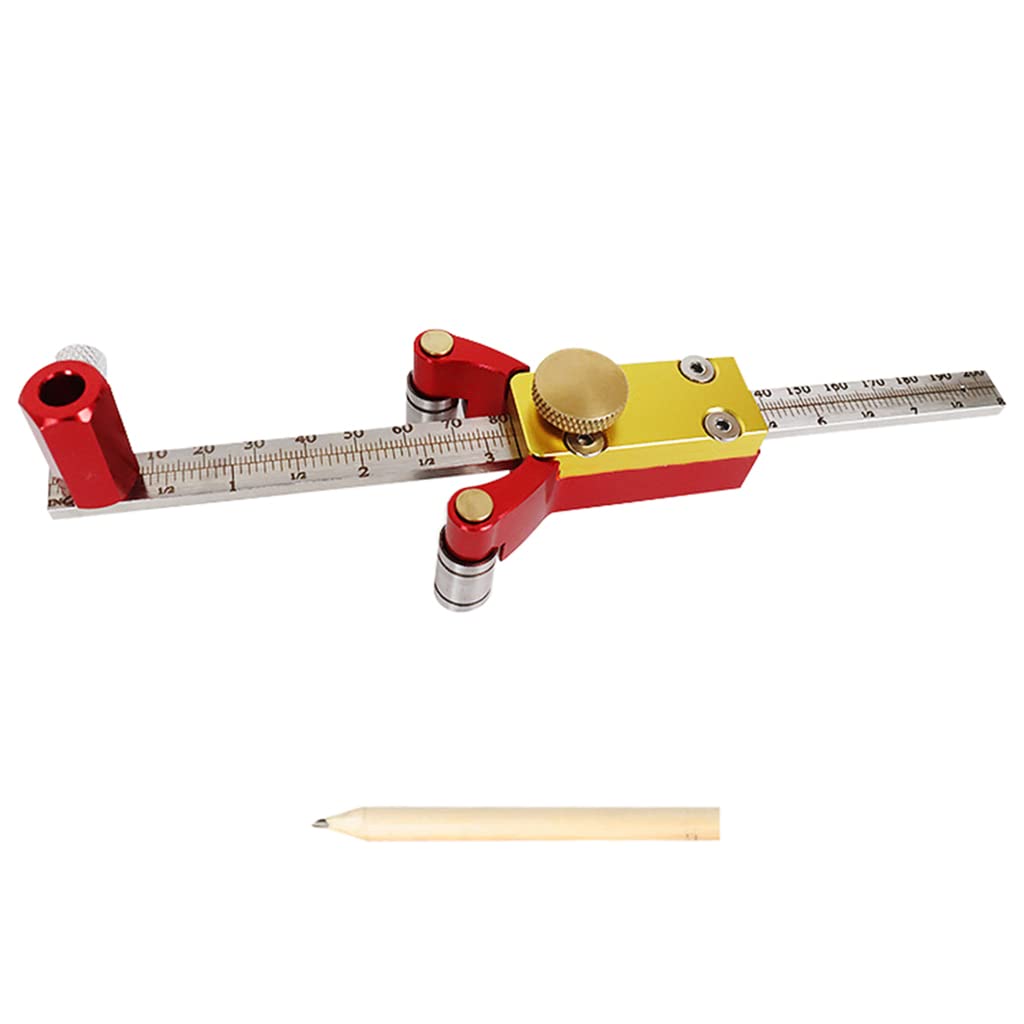 3-in-1-Anreißnadel aus Aluminiumlegierung, Anreißwerkzeug, Linien/Bögen, Höhenzeichnung, metrisch, Zoll-Anreißer, kompatibel mit W/Woodworkig 0-20 Anreißstift-Set, Anreißwerkzeug,