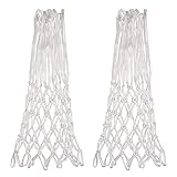 Sanung 2 Pack Basketball Nets 12 Loops Rim All-Weather Polyester Anti Whip Basketball Net Replacement with PVC Carrying Bag for Standard Size and Home Use Basketball Hoop