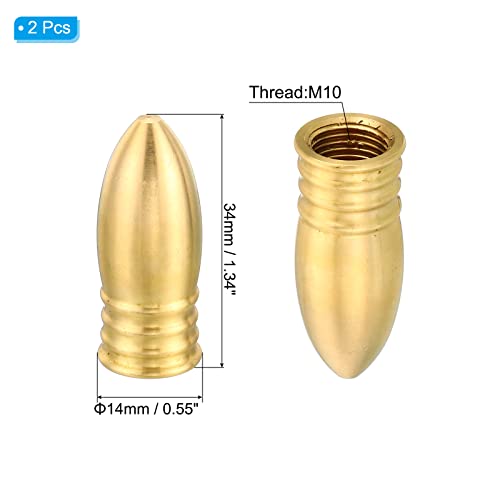 PATIKIL M10 Thread Lamp Finial Cap Knob - Image 2